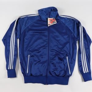 80s New Union Jacks Mens Large Soccer Jacket Blue
